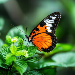 Obraz premium Butterfly Isolated Close Up