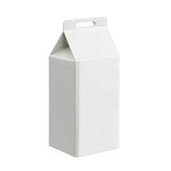 3D Rendered Milk Carton Icon on transparent Background