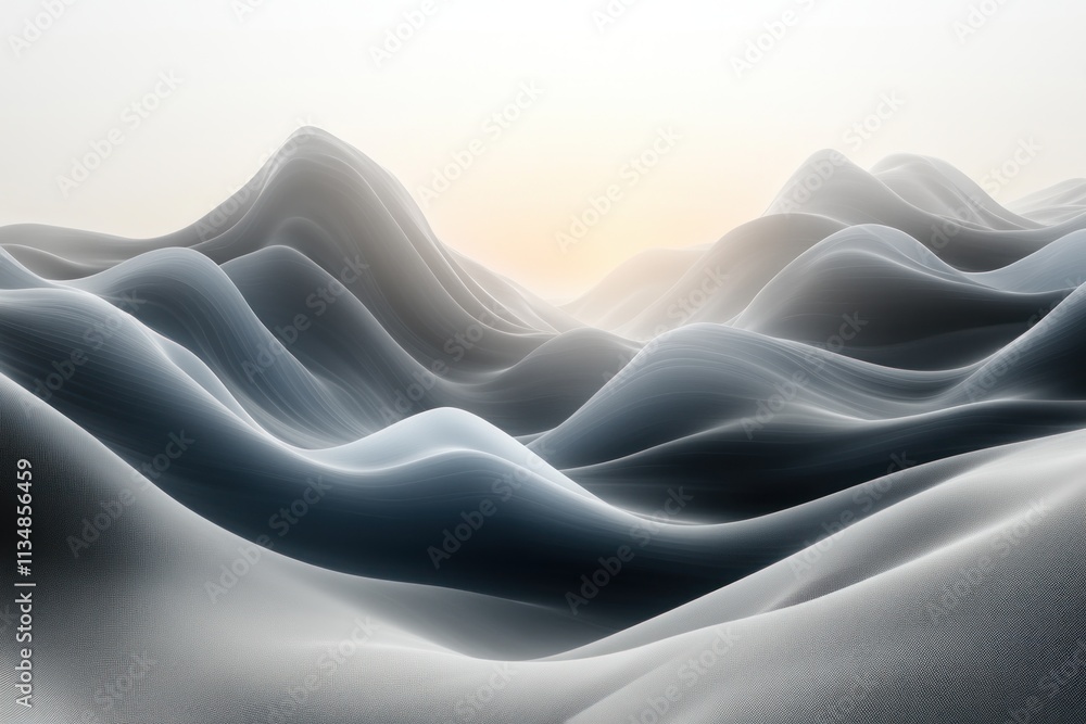 Poster Abstract Minimalist Studio Room with Soft Lighting and Shadow for Product Display Presentation