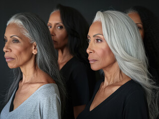 diverse group of middle age women