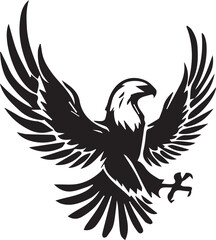 Obraz premium Eagle silhouette vector EPS