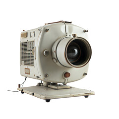Antique projector illustration with a transparent background. Perfect for vintage themes, branding, and decor projects