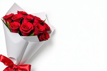 Elegant Bouquet of Red Roses Perfect for Valentine's Day, Anniversary, or Special Occasions - Express Love with Fresh Flowers