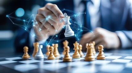 Business Strategy Planning with Chess and Network Connection