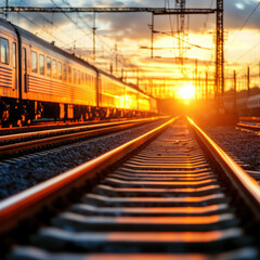 Fototapeta premium Railroad Isolated