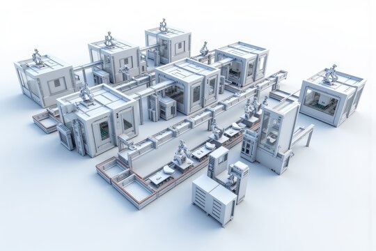 Innovative Modular Automation System with Advanced Robotics for Efficient Manufacturing Operations and Flexible Production Lines in Industrial Environments
