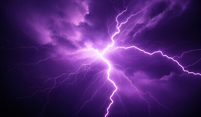 purple lighting energy flash background.  AI Generated
