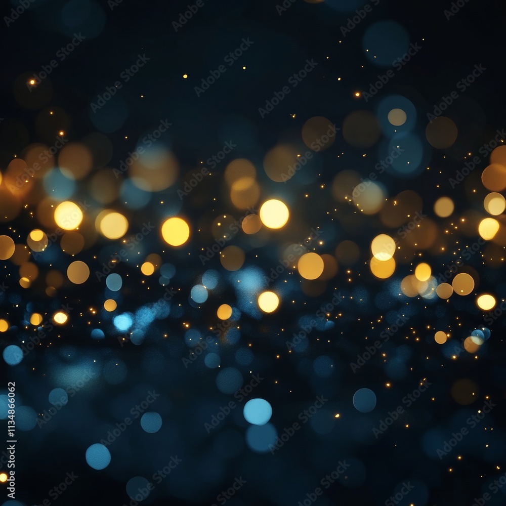Poster a mesmerizing display of shimmering lights on a dark backdrop creates a magical atmosphere during an