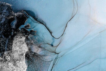 Original artwork photo of marble ink abstract art. High resolution photograph from exemplary original painting. Abstract painting was painted on HQ paper texture to create smooth marbling pattern.