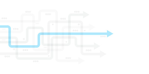 Abstract arrow direction. Technology background