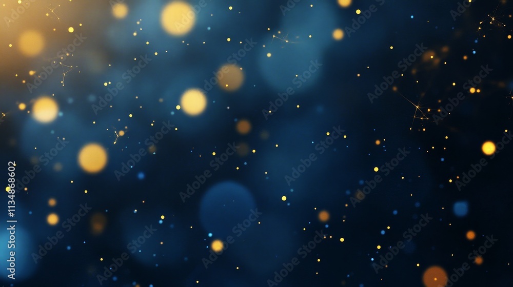 Aufkleber captivating orbs of light dance in a shimmering night, creating enchanting patterns against a deep b