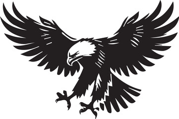 Obraz premium Eagle silhouette vector EPS