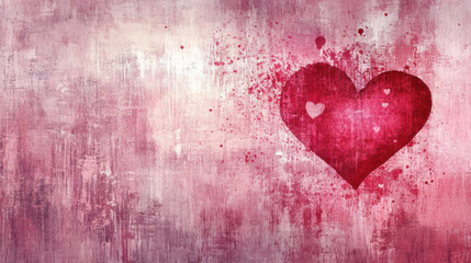 Chic valentine background with modern art heart design