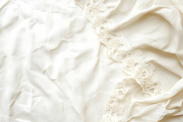 Obraz premium Cream Fabric Drape with Lace Illustration