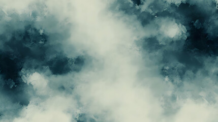 Abstract Teal Cloud Background Illustration
