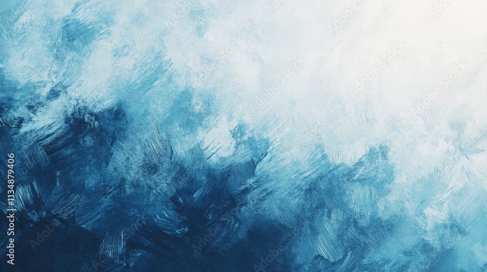Poster Textured blue abstract background with soft gradient and rough artistic strokes ideal for creative projects and graphic design use.
