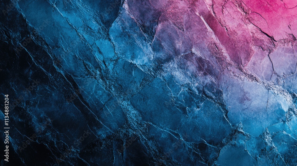 Poster blue and pink marble pattern texture background with gradient for stylish design and decoration conc