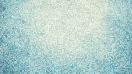 Traditional Chinese Spiral Pattern Background in Blue – Vintage Oriental Design Texture