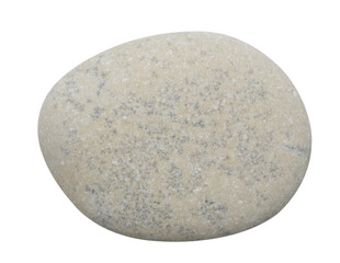 A pebbles rock with a rough surface Isolated on transparent  white background