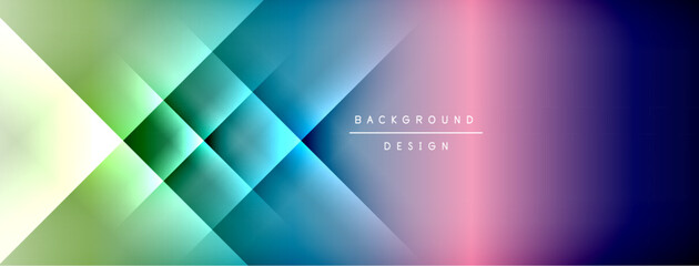 Dynamic shadow lines with gradient colors geometric background
