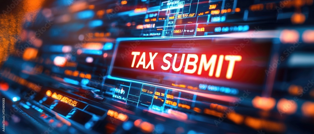 Aufkleber efficient tax submission strategies for professionals digital workspace infographic virtual environm