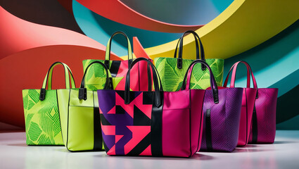 colorful shopping bags 