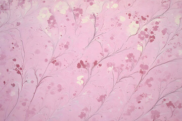 Fototapeta premium Pink Floral Abstract Background Illustration