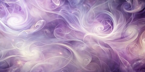 Obraz premium Ethereal Swirls of Purple and White A Dreamy Abstract Background