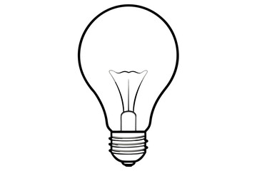 light bulb isolated on white