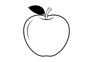 black and white apple