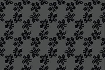 Floral pattern. Wallpaper baroque, damask. Seamless vector background. Graphic modern pattern.