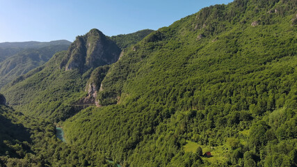 Obraz premium Tara River canyon and mountains