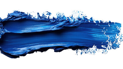 blue watercolor isolated on white background 