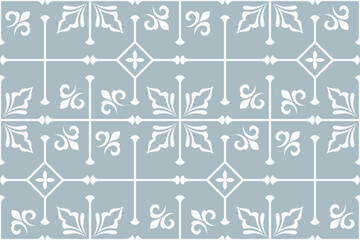 Damask floral design element. Graphic ornament royal wallpaper vector background.