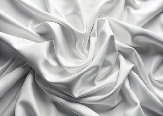 Obraz premium Elegant Clean White Fabric Texture Background for Fashion Photography - Perfect for Showcasing Apparel, Accessories, and Lifestyle Products in a Minimalist Style