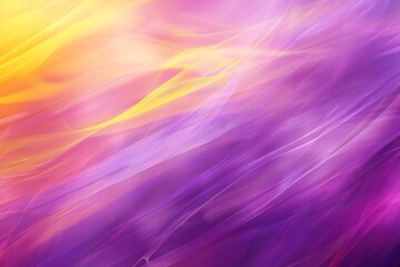 a purple background with yellow neon tubes, purple red yellow blue colors smooth pastel glowing color wave Background, molt coloured abstract.