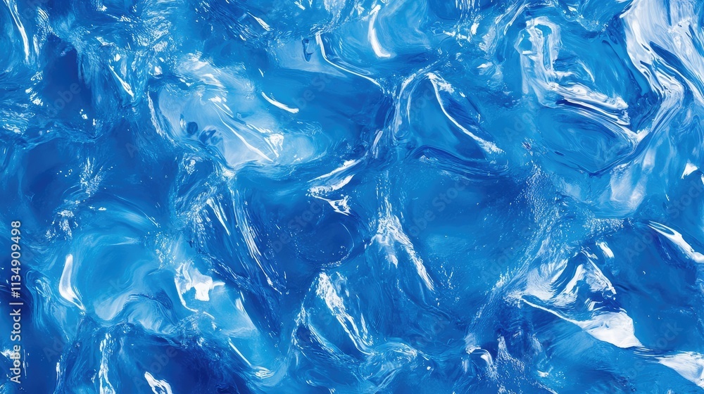 Poster vibrant abstract blue water surface texture for use as a dynamic background in design projects and m
