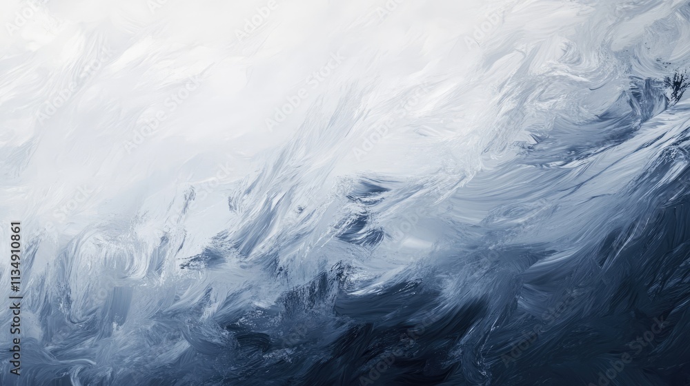 Aufkleber overhead view of abstract blue and white textured background for design inspiration and creative pro