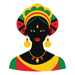 Black History Month Vector Graphic Elements - Celebrate Culture and Heritage. with culturally rich vector graphic elements featuring symbols of heritage, unity, empowerment, and African-inspired d