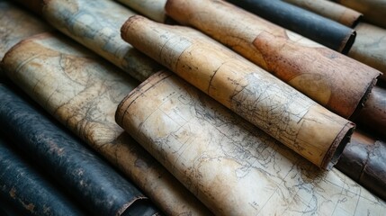 Antique World Maps: A Collection of Aged Cartographic Treasures