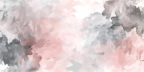 Subtle Abstract Pink and Grey Watercolor for Creative Backgrounds