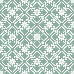 Damask floral design element. Graphic ornament royal wallpaper vector background.