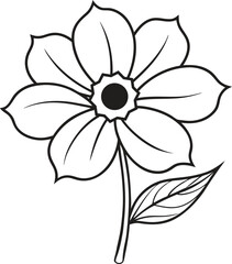 Stunning Glowing Cosmos Flower Vector Illustration Design