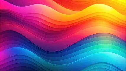 Obraz premium Colorful gradient wallpaper with wavy shapes in , wallpaper,, colorful, gradient, wavy, shapes, abstract, background, design