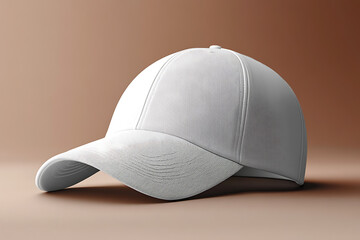 A realistic mockup of a cotton cap with a simple, elegant design, perfect for showcasing your brand, logo, or custom designs


