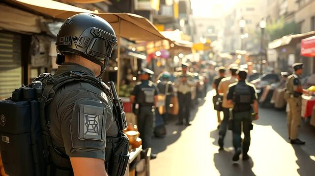 2_Covert CIA Operative in Urban Street Market Scene