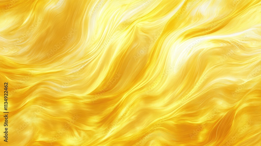 Aufkleber luxurious yellow silk fabric background with smooth flowing texture ideal for elegant design applica