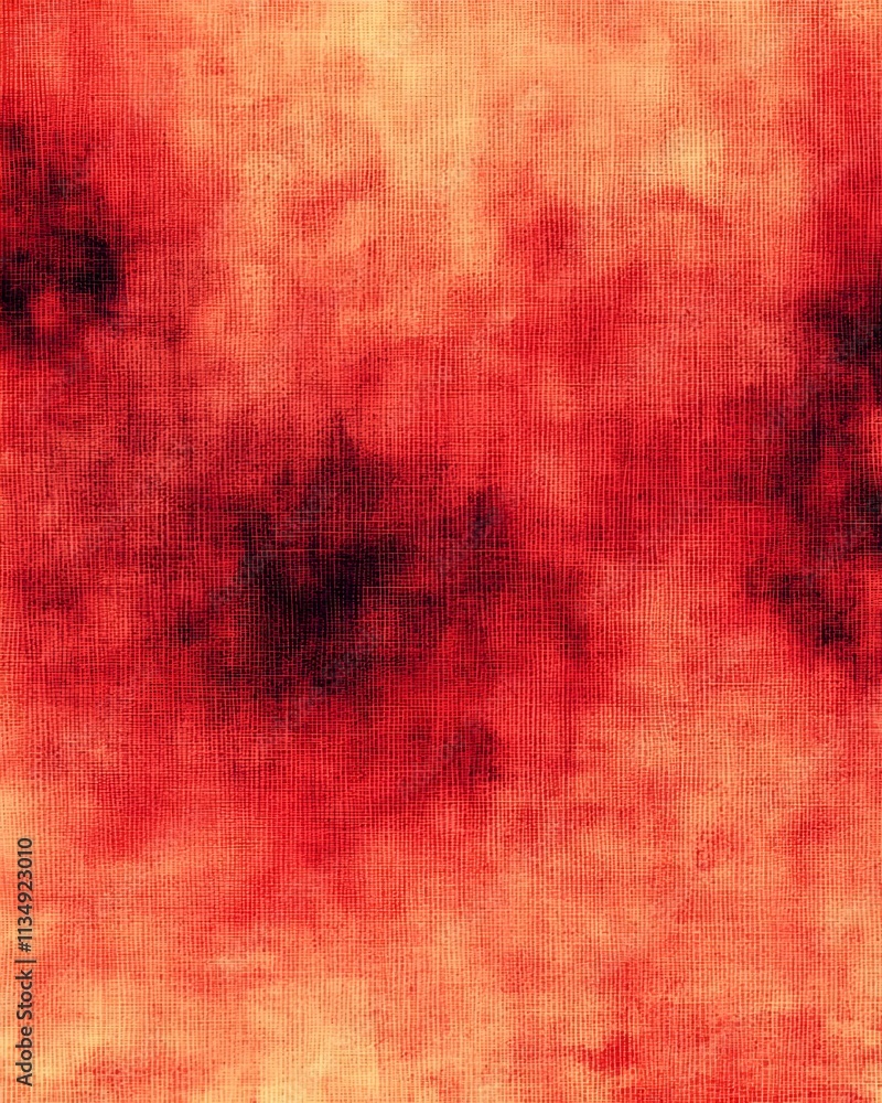 Poster a vibrant abstract texture displaying warm hues of red and orange, creating a dynamic and energetic 
