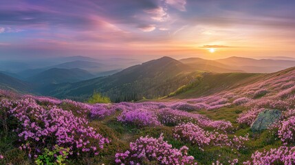 Enchanting Spring in the Alps: Idyllic Mountain Landscape, Blooming Meadows, Verdant Peaks, Crystal-clear Streams, Alpine Flora, Gentle Breezes, Hiking Trails, Cozy Cabins, Majestic Views, Sheep Grazi