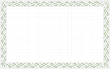 Floral decorative frame border presentation slide summer photo frame grid background